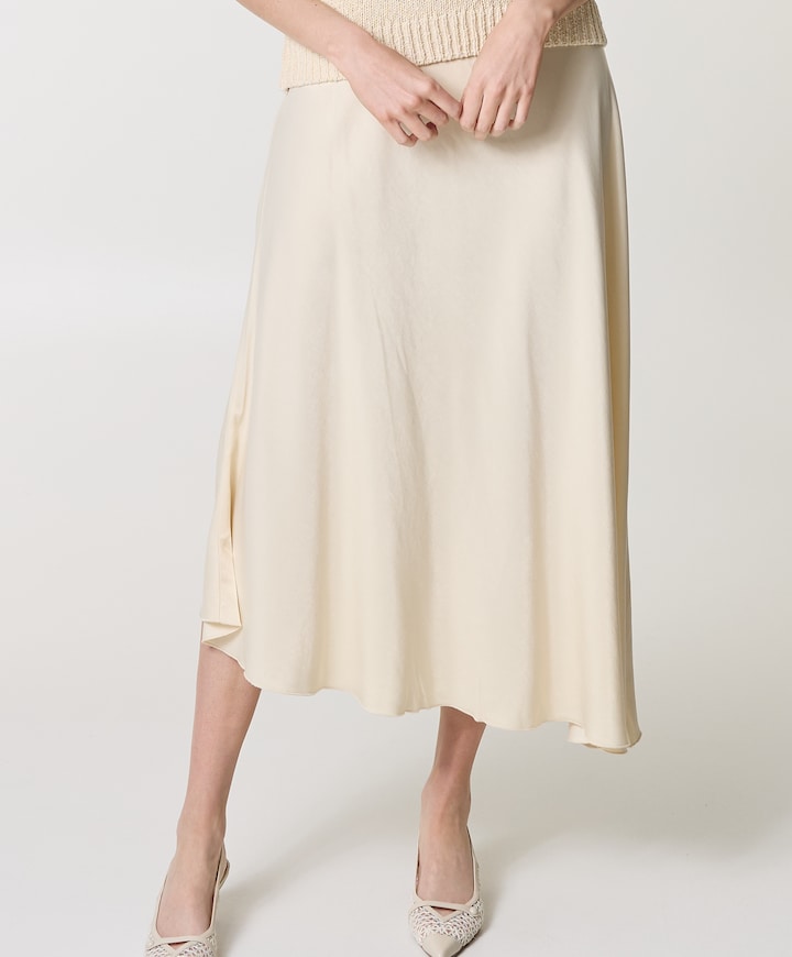Dames rok beige