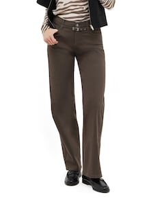LIZ BELT dames jeans bruin