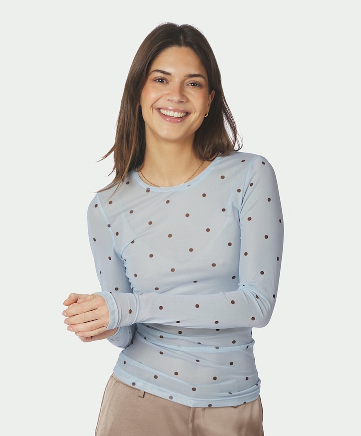 Dames top blauw