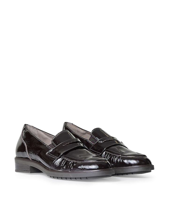 dames loafers bruin