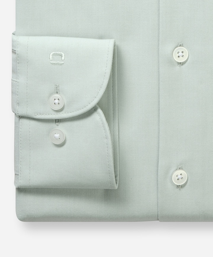 Heren overhemd lange mouw groen