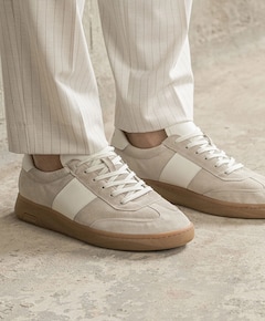 Zack sue LTHR heren sneakers beige