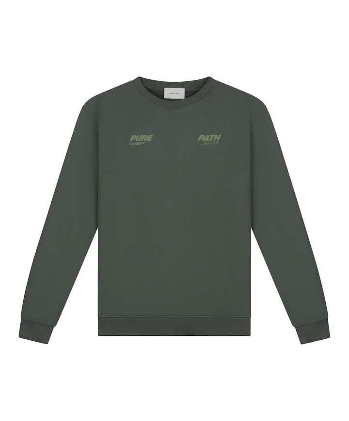 Heren sweater groen