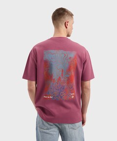 Heren t-shirt bordeaux