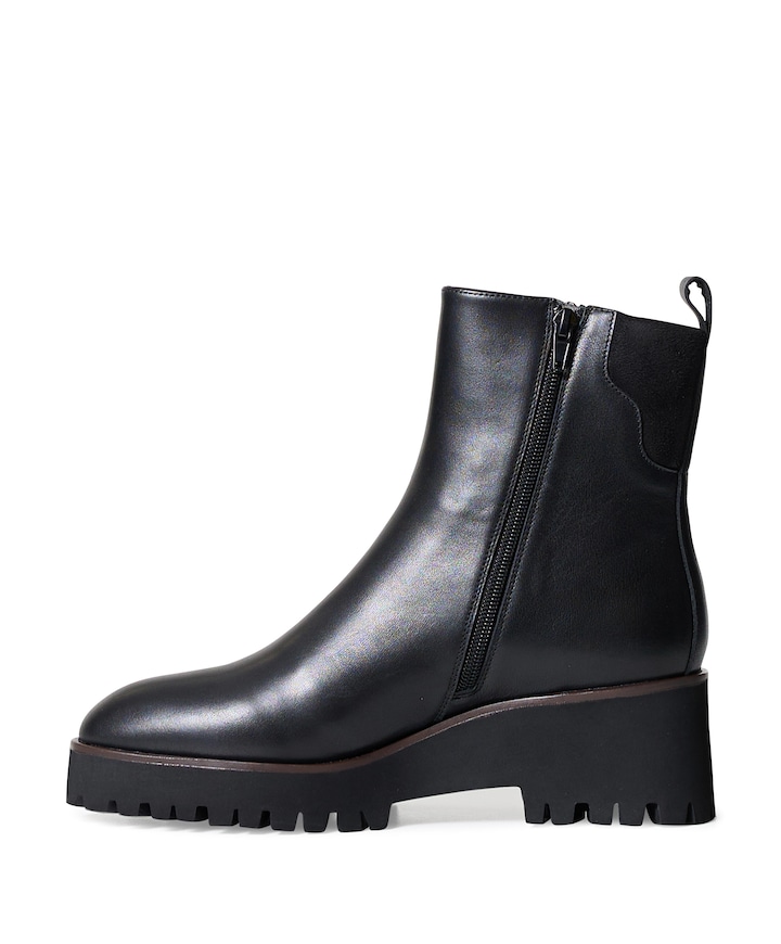 Cassandra dames enkellaarzen zwart