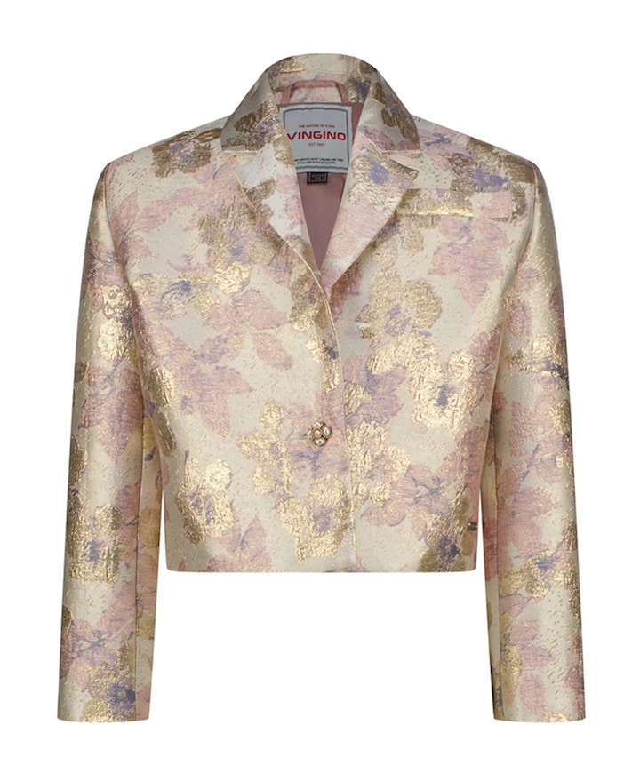 Meisjes blazer roze