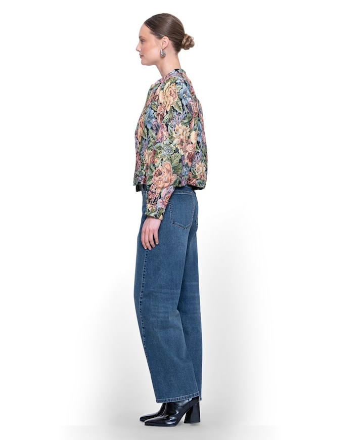 Barrel dames jeans blauw