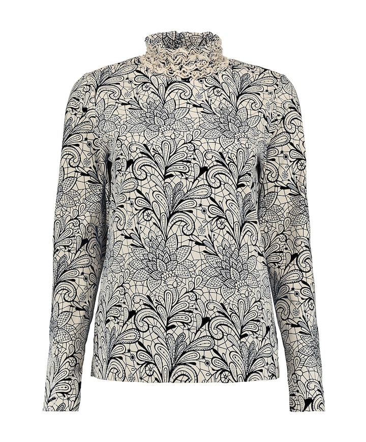 Dames longsleeve zwart