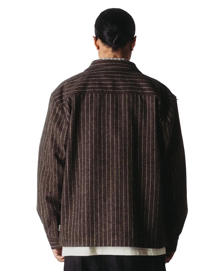 Heren overshirt grijs