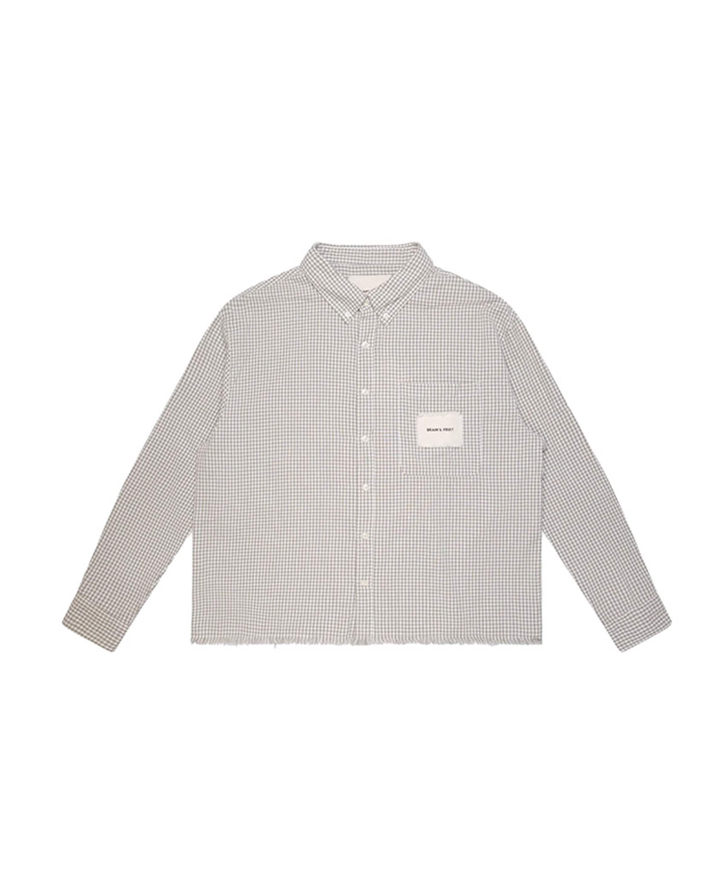 Heren overhemd lange mouw groen