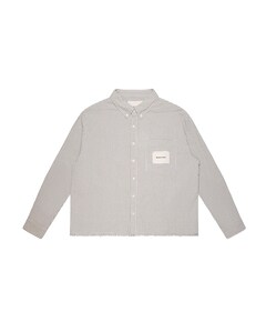 Heren overhemd lange mouw groen