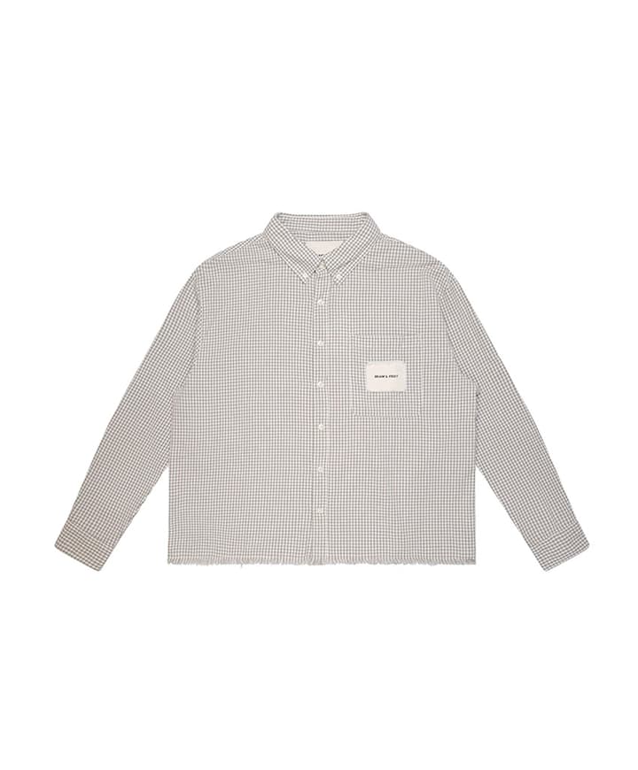 Heren overhemd lange mouw groen