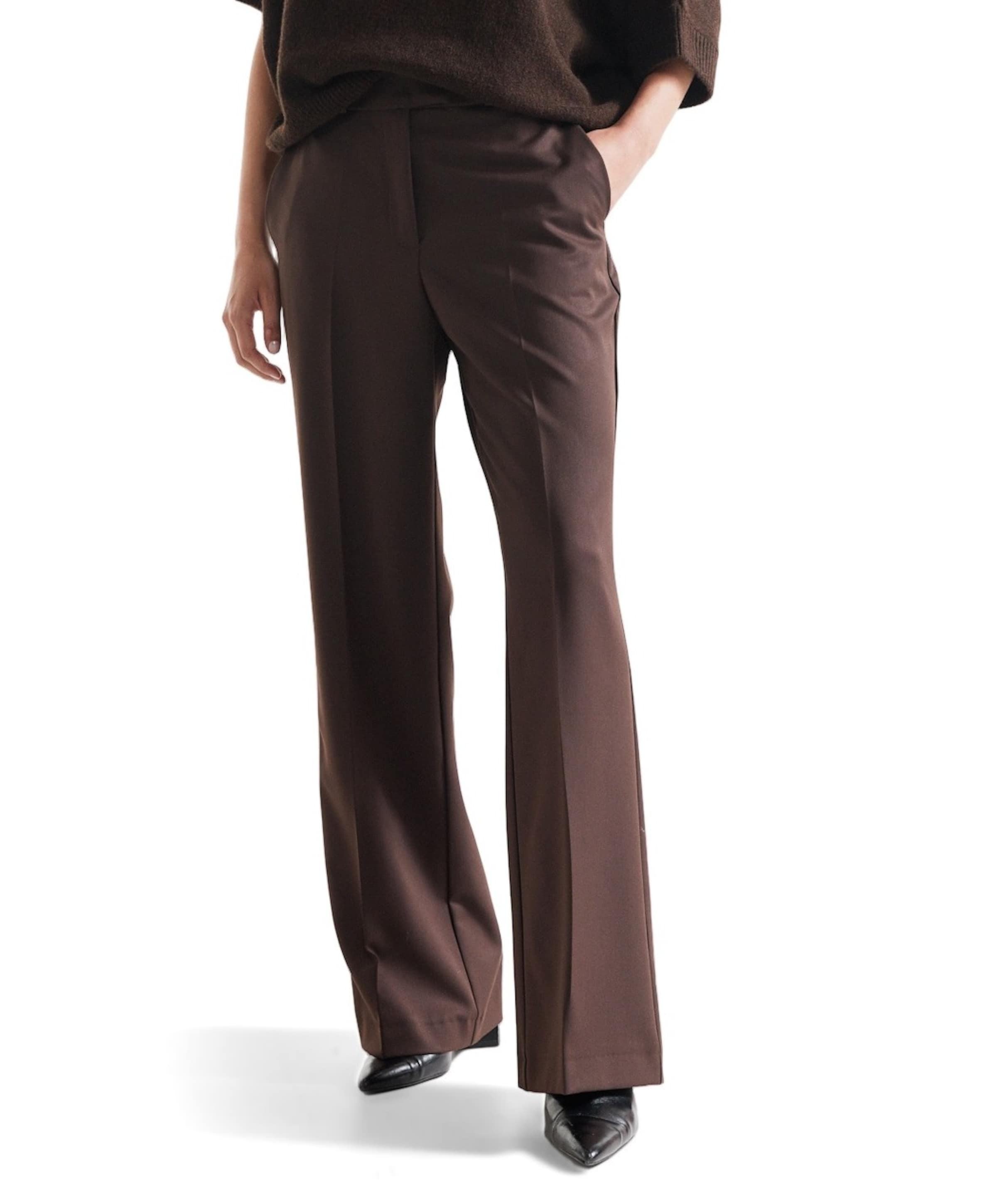 ALICE wb 453 wide leg long dames broek bruin