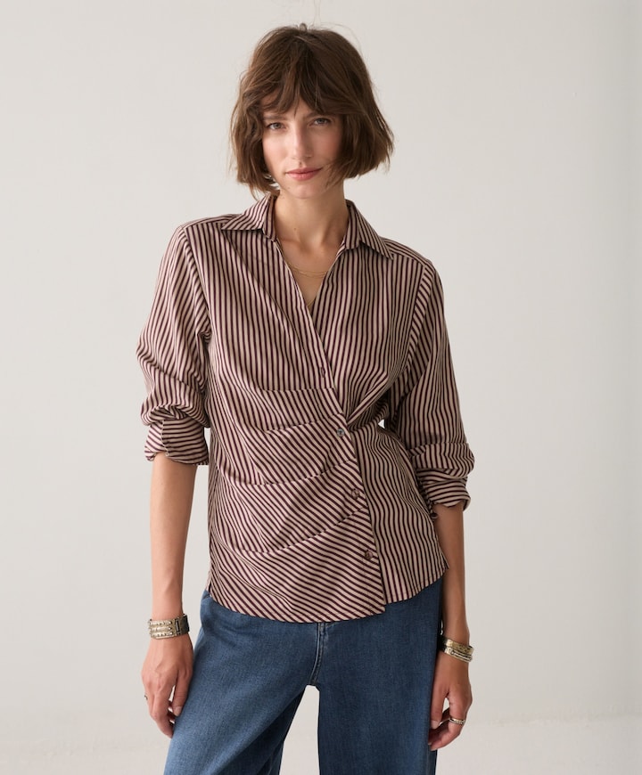 Dames blouse bordeaux