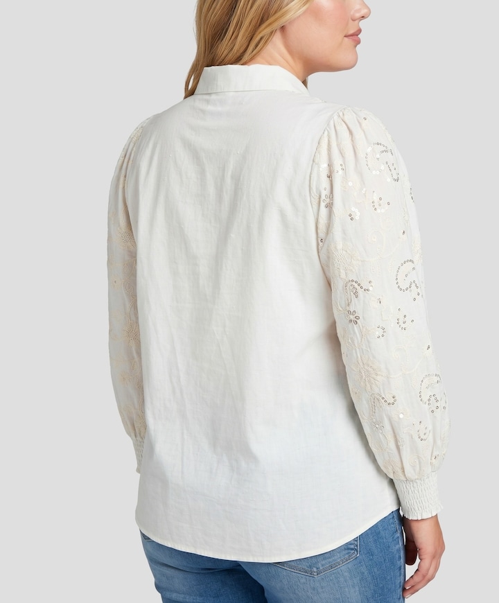 Dames blouse ecru