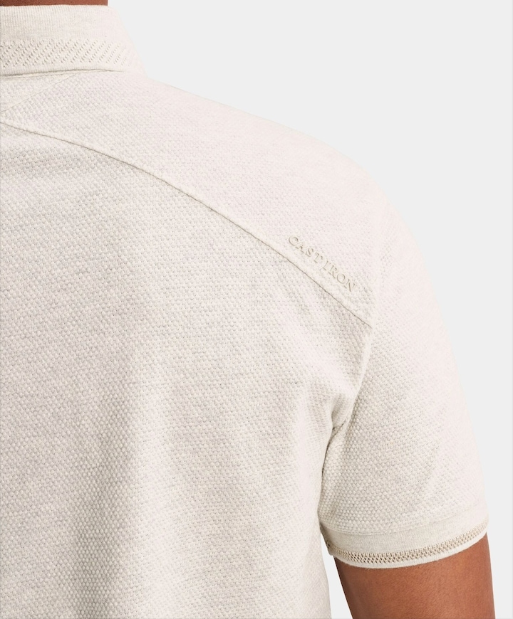 Heren polo grijs
