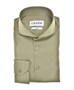 Heren overhemd extra lange mouw groen