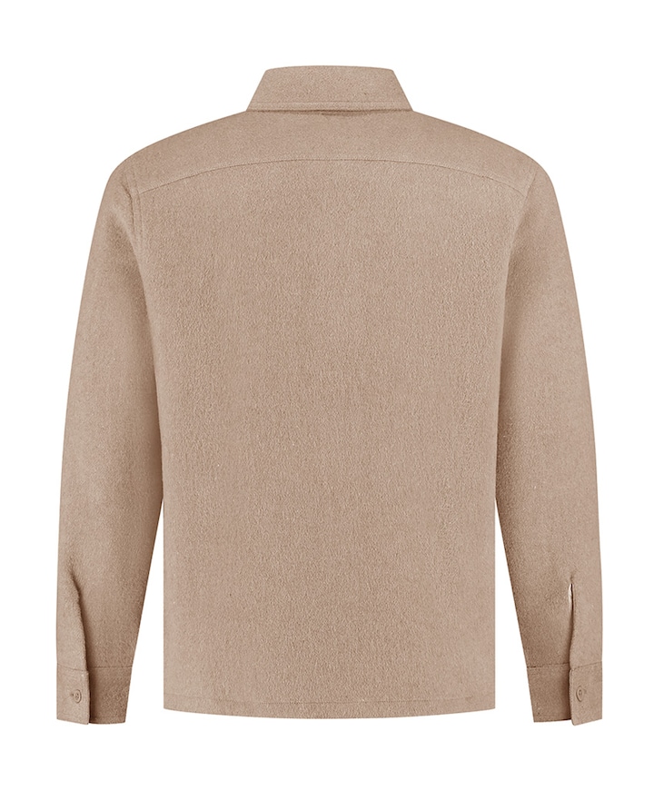 Heren overshirt beige