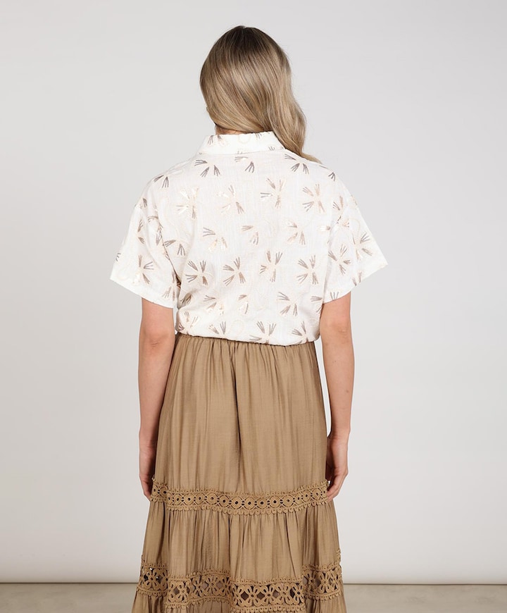 Dames blouse ecru