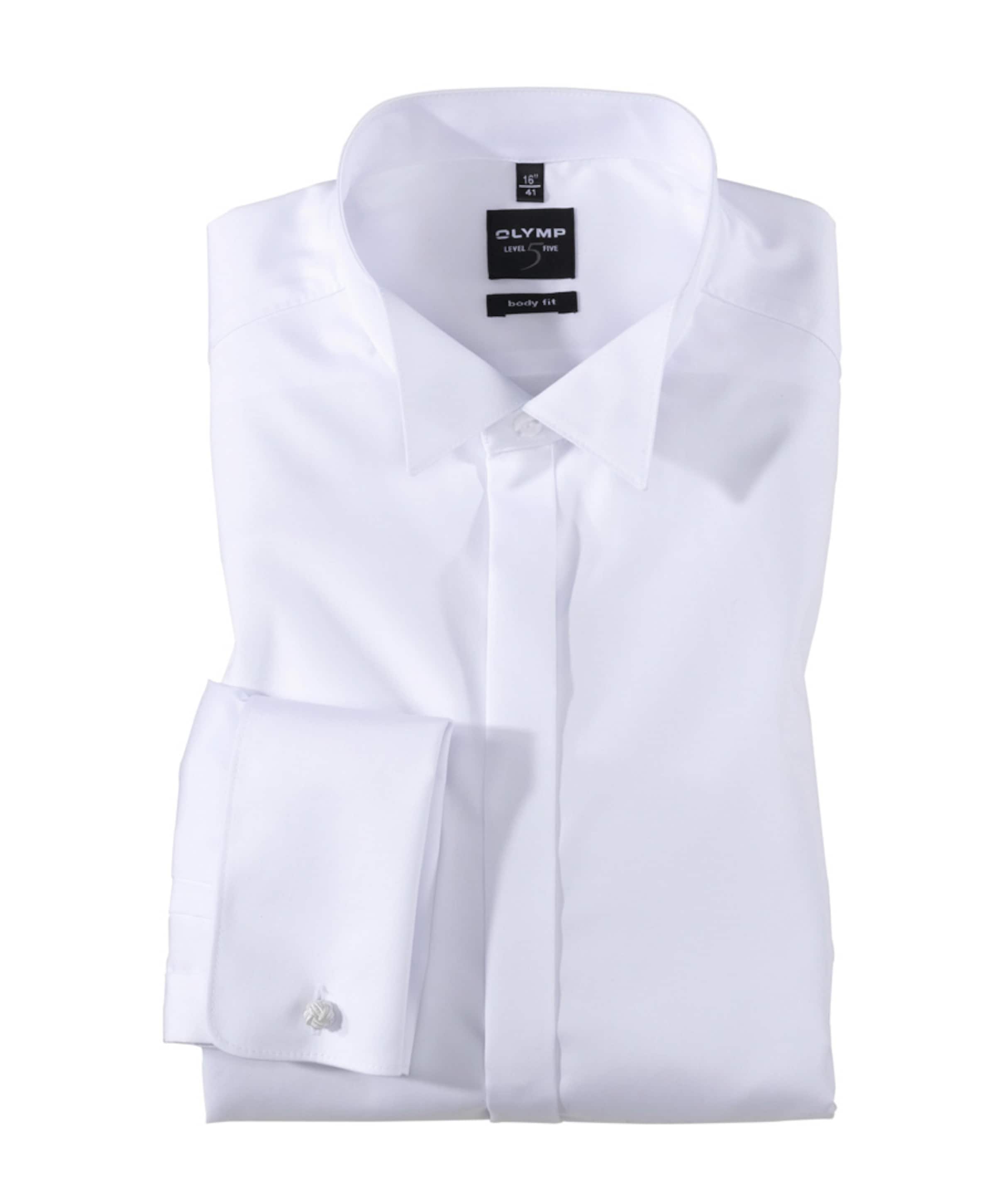 Heren smoking overhemd wit