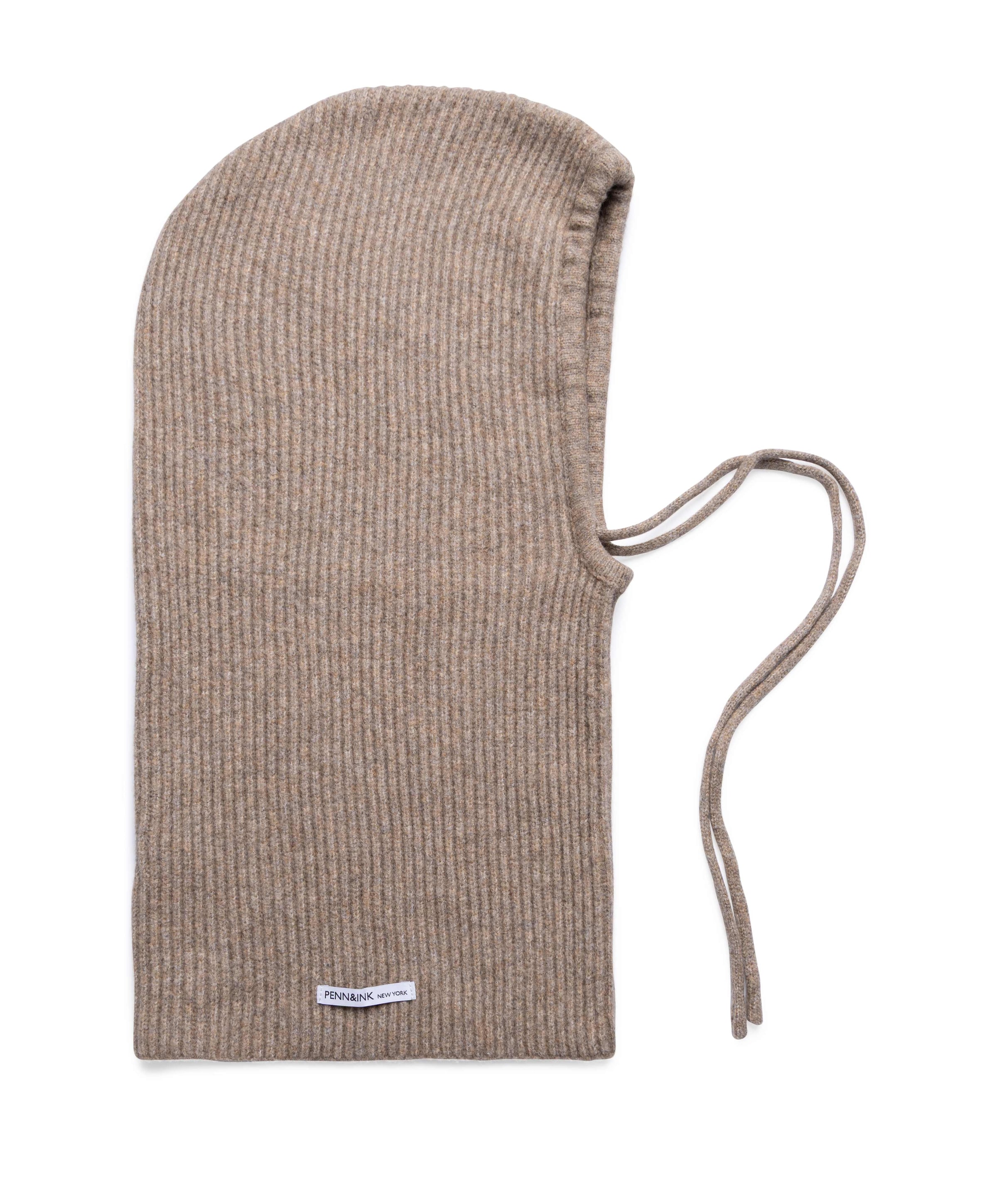 Dames balaclava bruin
