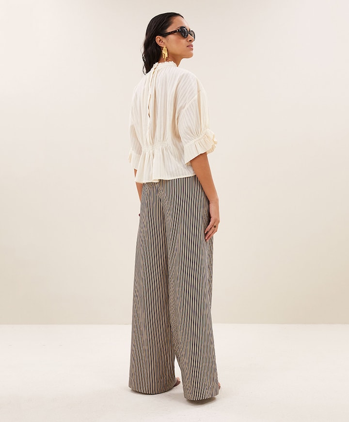 Dames blouse beige