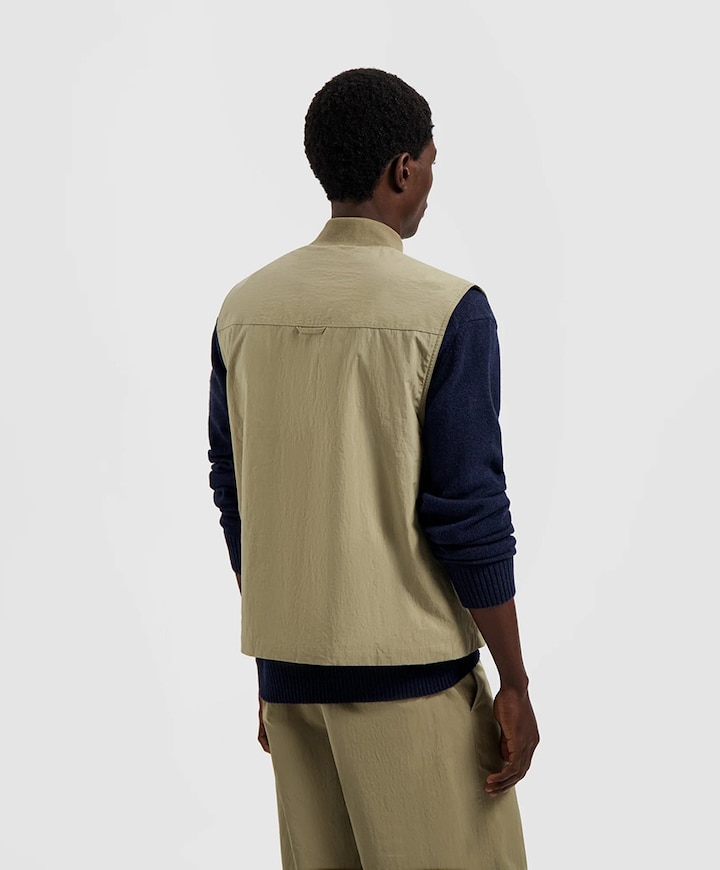 Heren bodywarmer beige