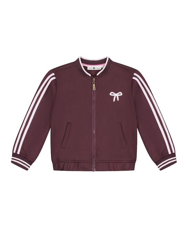Meisjes vest bordeaux