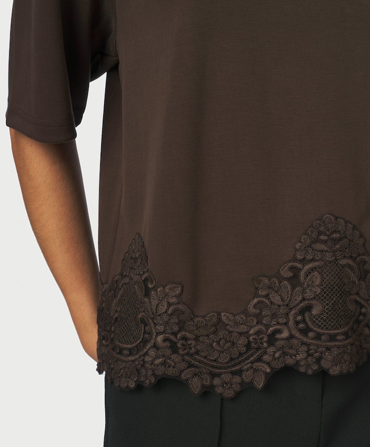 Dames T-shirt bruin