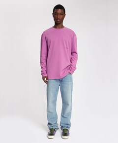 Heren longsleeve paars