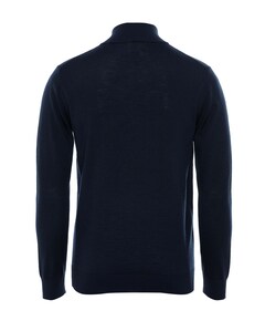 Heren trui met rits blauw