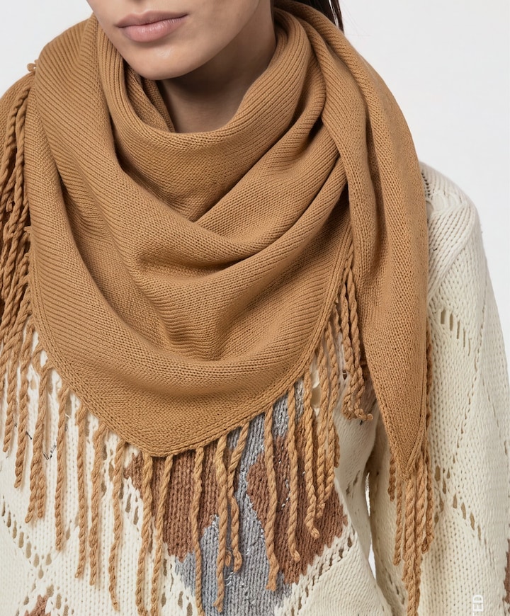 Dames sjaal beige