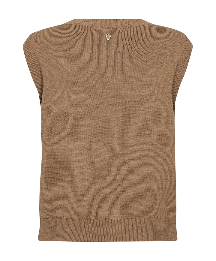 Dames gilet bruin