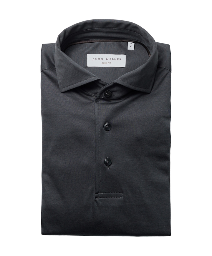 Heren polo grijs