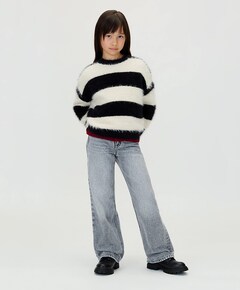 HR WIDE LEG WASHED MODERN jeans grijs