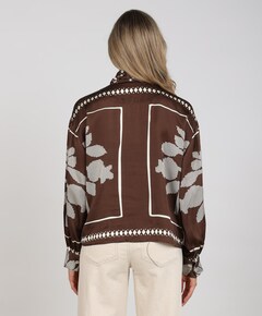 Dames blouse bruin