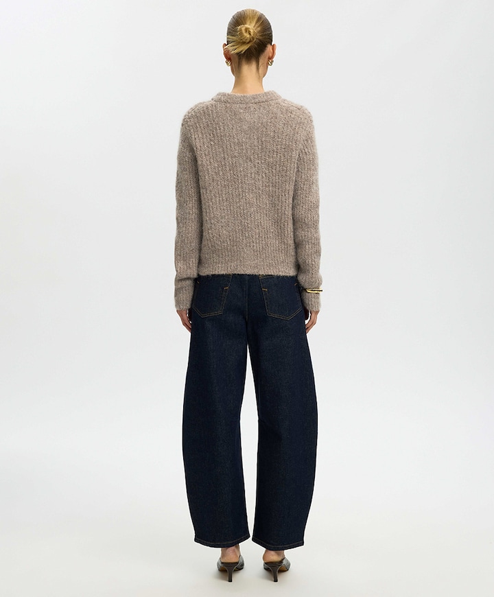 Dames vest grijs