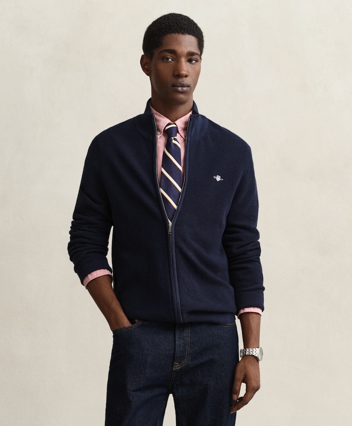 Heren vest blauw