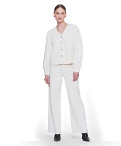 Wide dames jeans ecru