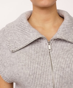 Dames vest grijs