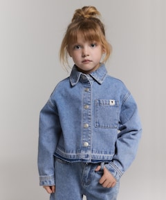 Meisjes spijkerjas blauw