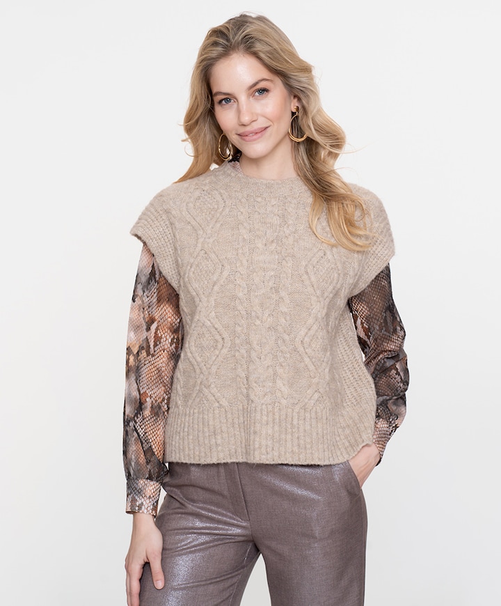 Dames spencer beige