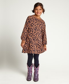 Meisjes jurk bruin