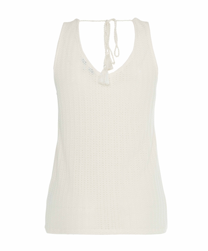 Dames top ecru