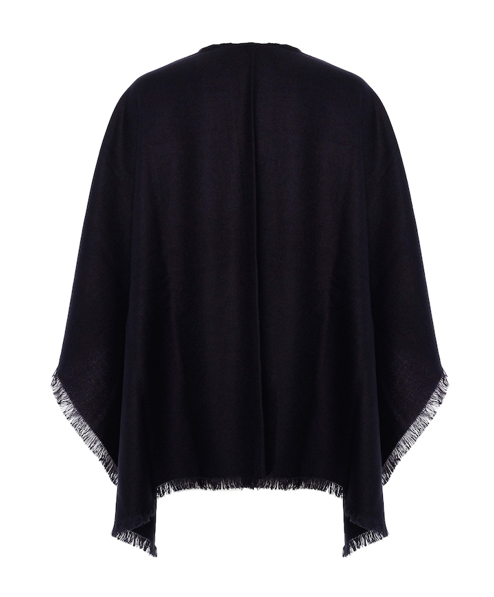 Poncho blauw