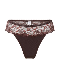 Dames string bruin