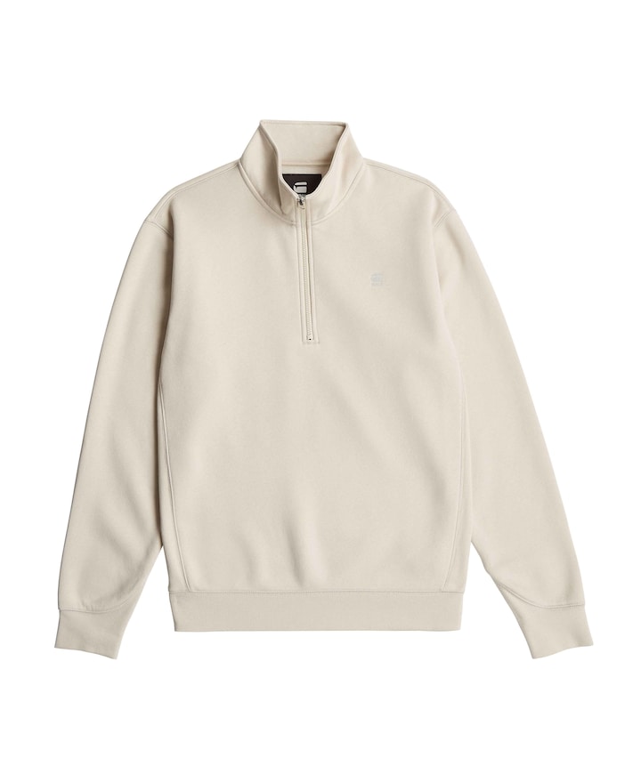 Sweater met rits ecru