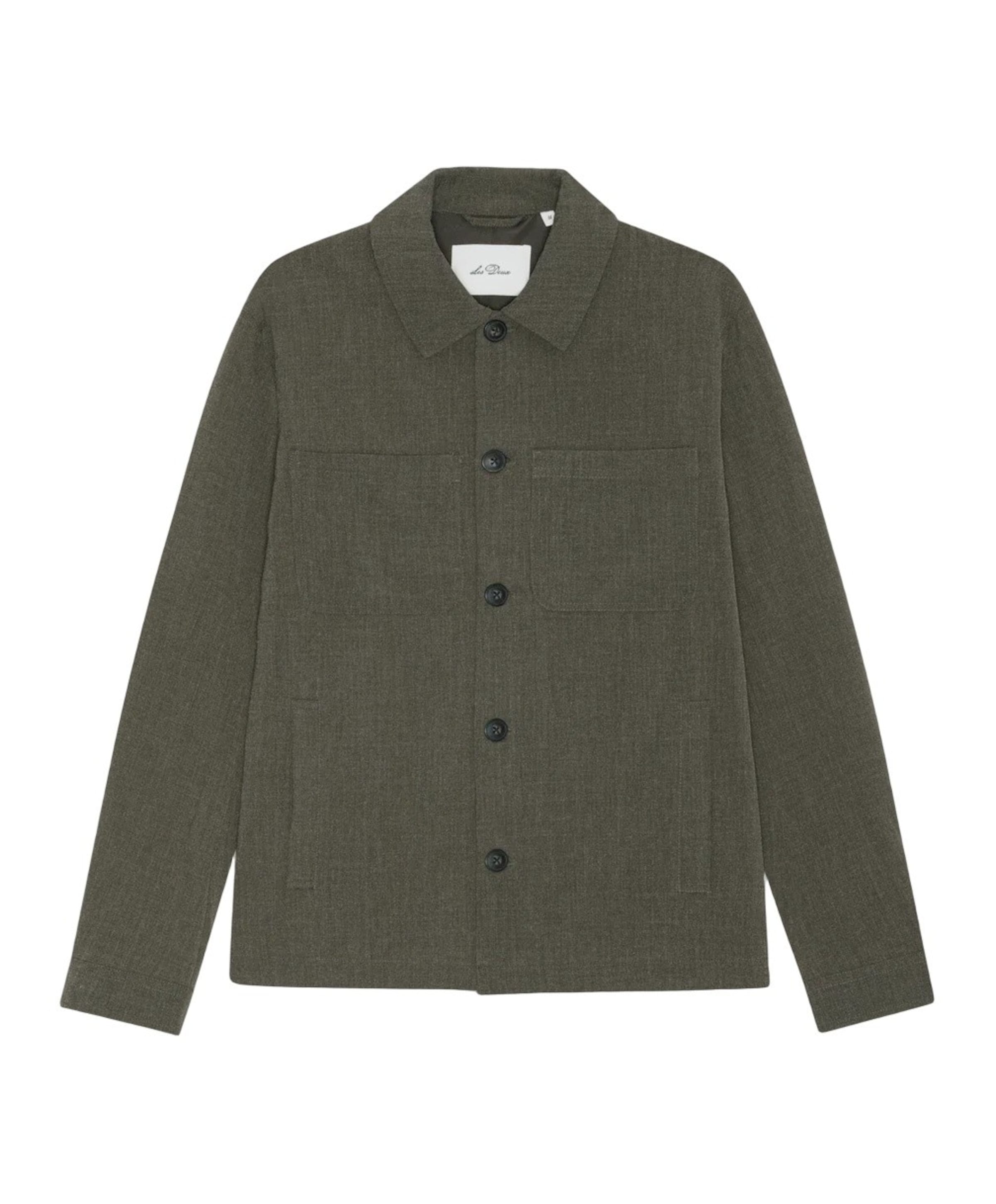 Heren overshirt beige
