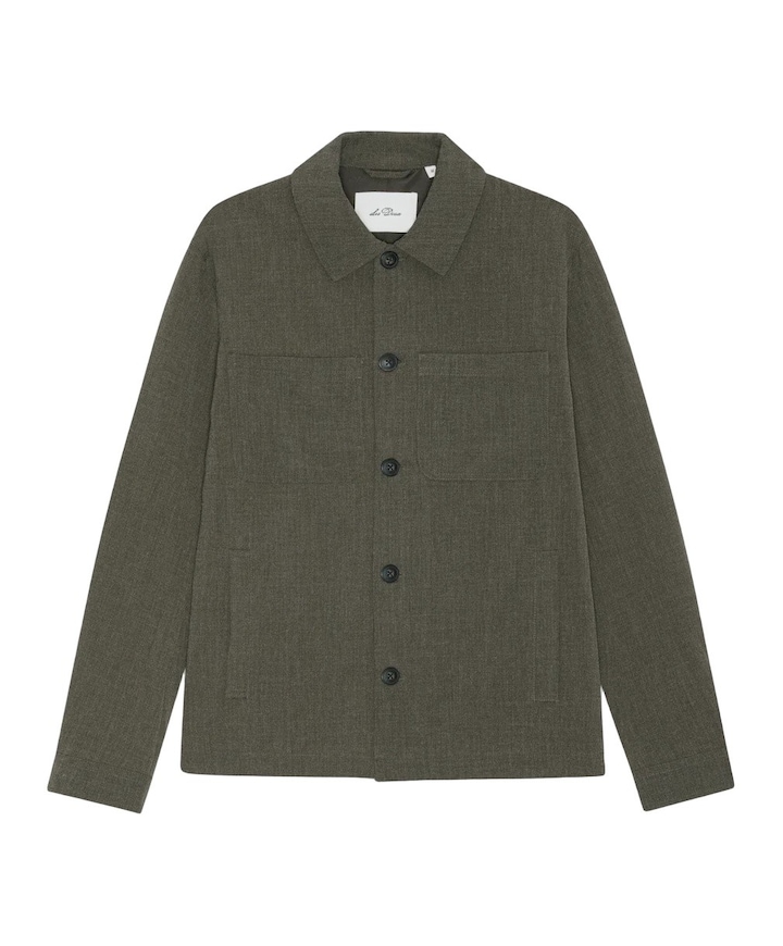 Heren overshirt beige