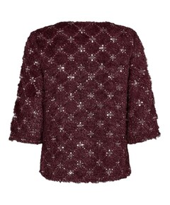Dames blouse bordeaux